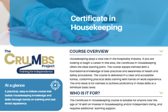 Housekeeping Programme Overview